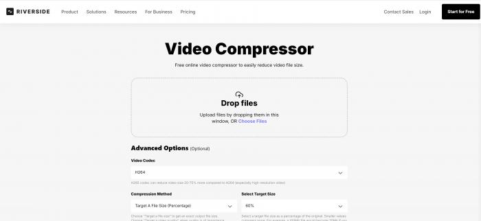 Riverside video compressor